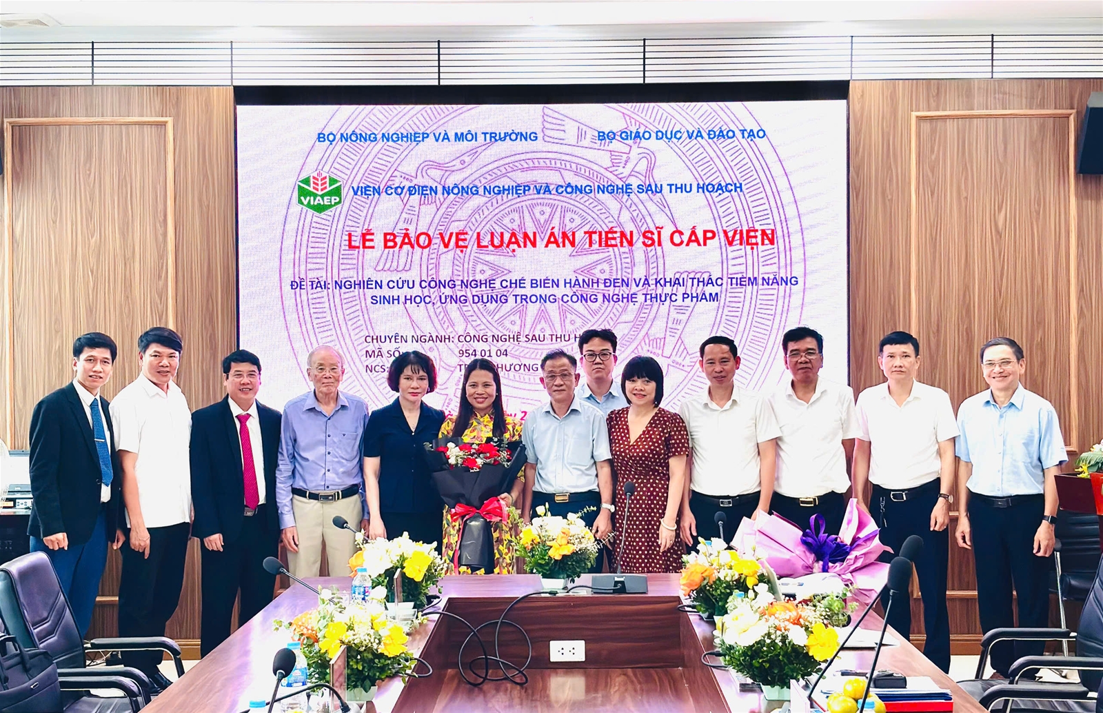 Lễ bảo vệ luận án Tiến sĩ cấp Viện cho Nghiên cứu sinh Trần Phương Chi, chuyên ngành Công nghệ sau thu hoạch